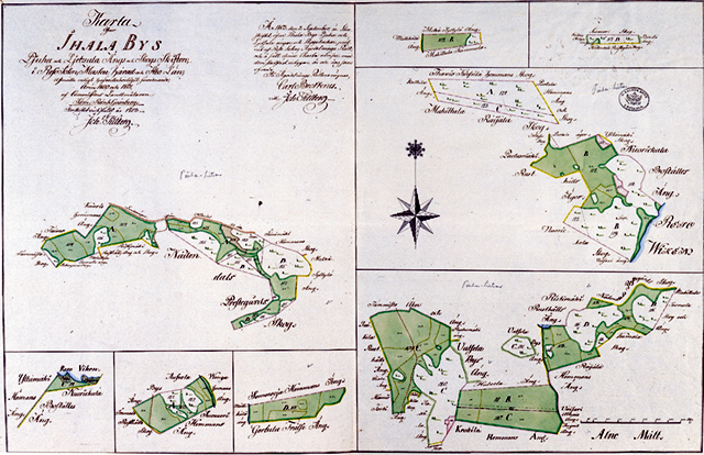 1803 - LIETSALA AND PIUHA MEADOWS DIVISION GROUP MAP