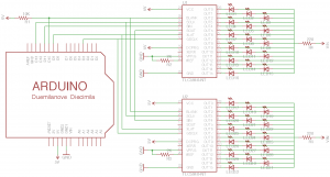 Schematic for cascaded TLC5940